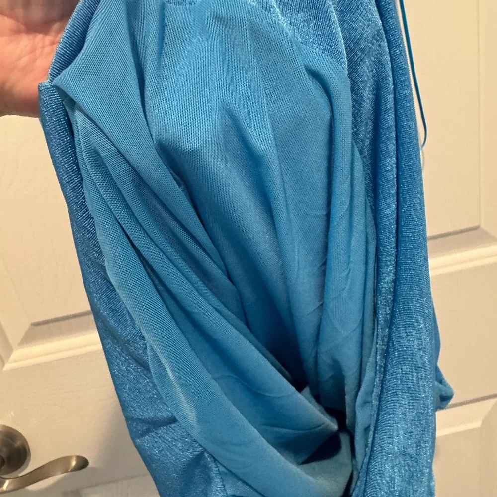 Lioness Elegant Blue One-Shoulder Dress Size XXL - Picture 6 of 10